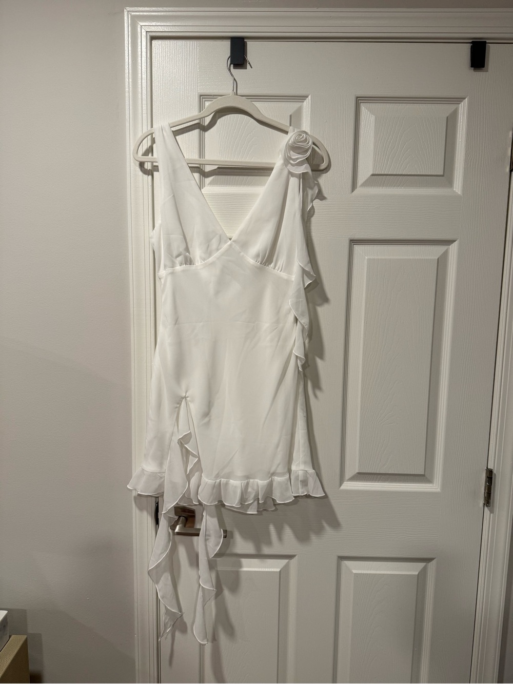 More To Come V-Neck Slip Dress in Ivory
